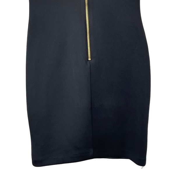 TED BAKER LONDON SALNIE BLACK COLD SHOULDER RUFFLE SHEATH COCKTAIL DRESS - Picture 10 of 16